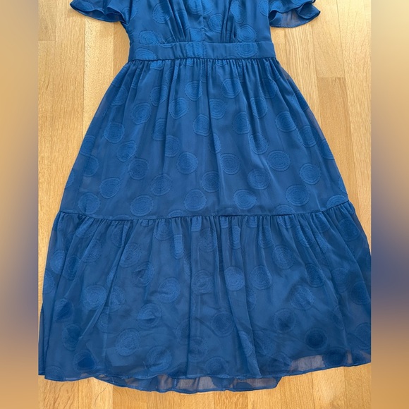 Anthropologie Blue Midi Dress - Picture 4 of 9